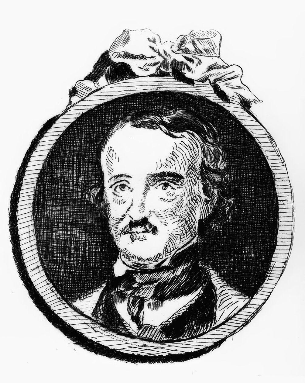 Edgar Allan Poe / Rad. c. E. Manet av Édouard Manet