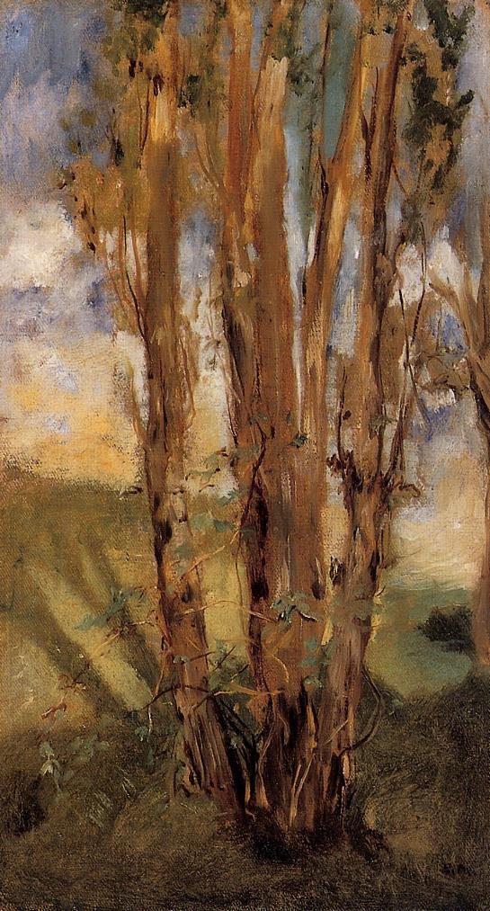 Etude darbres av Édouard Manet