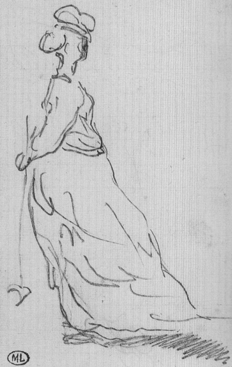 Studere for jeanne Gonzales av Édouard Manet