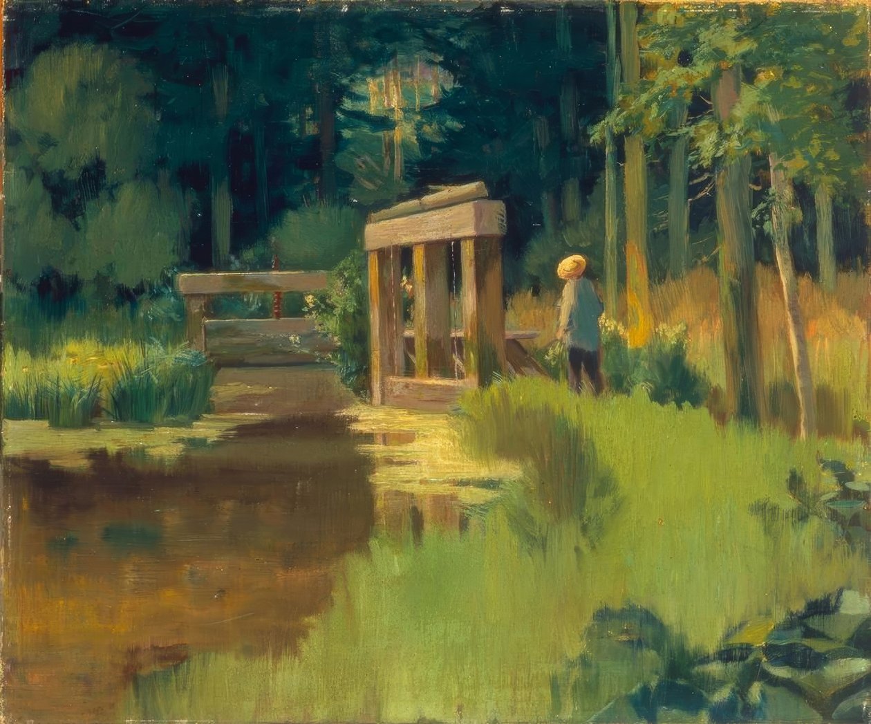 I en park av Édouard Manet
