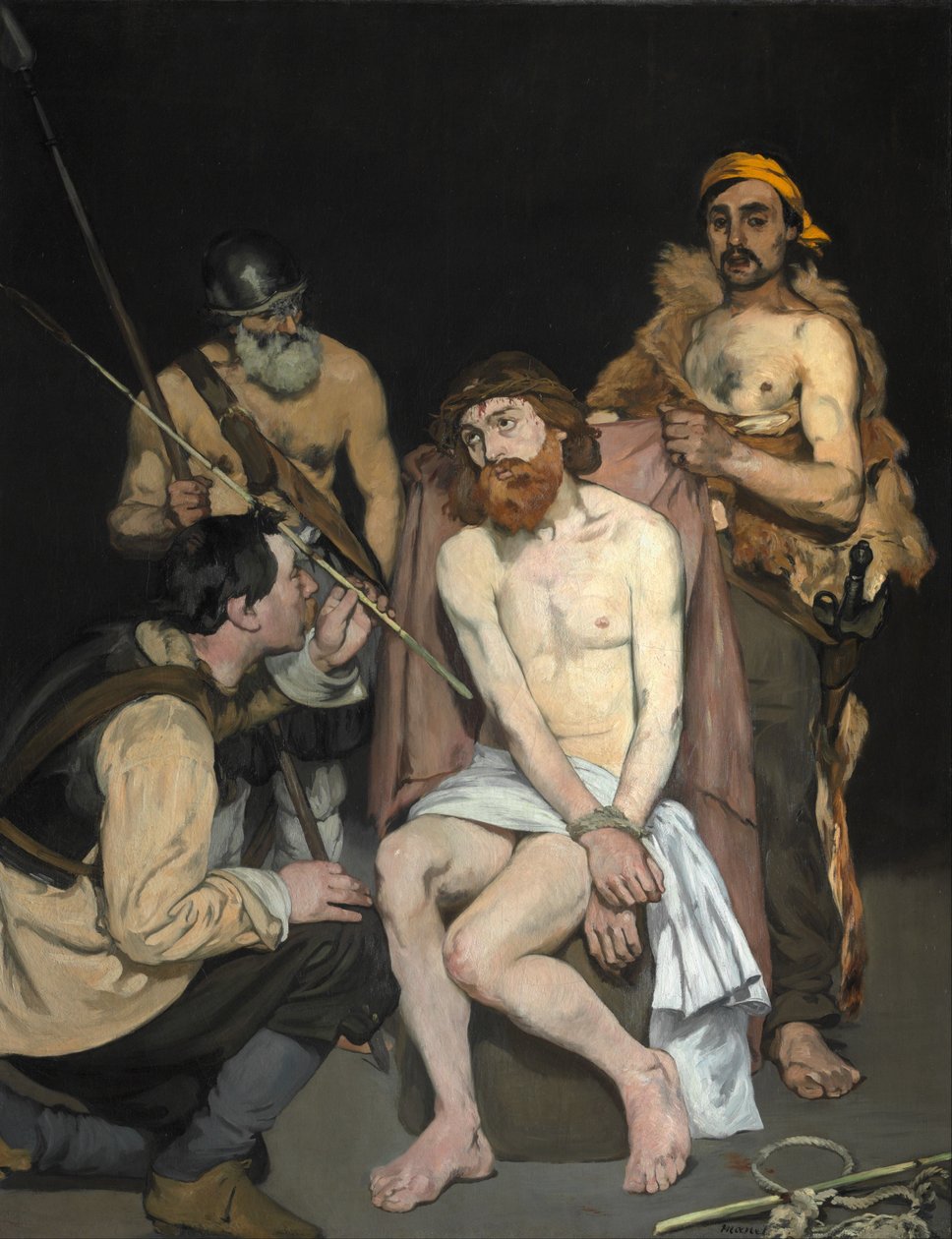 Jesus hånet av soldatene av Édouard Manet