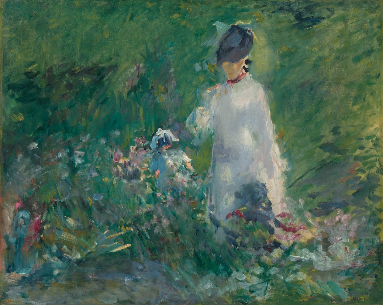 Ung kvinne i blomster av Édouard Manet