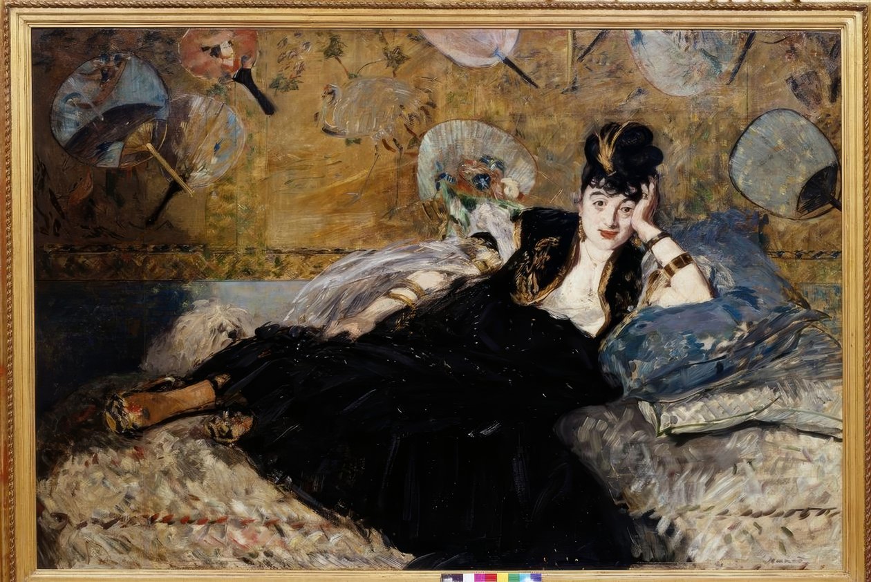 Damen med fansen av Édouard Manet