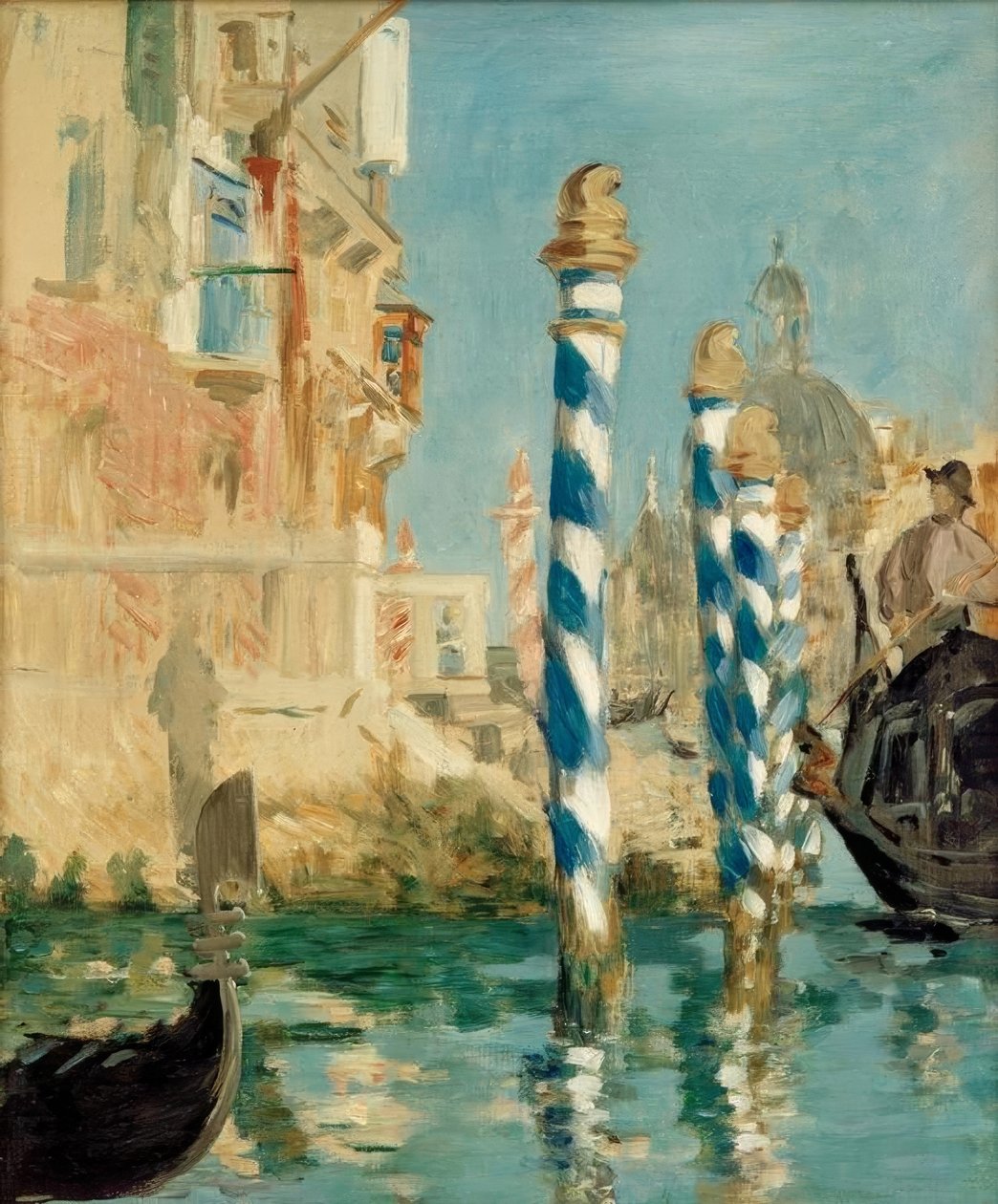 Canal Grande i Venezia (Utsikt over Venezia) av Édouard Manet