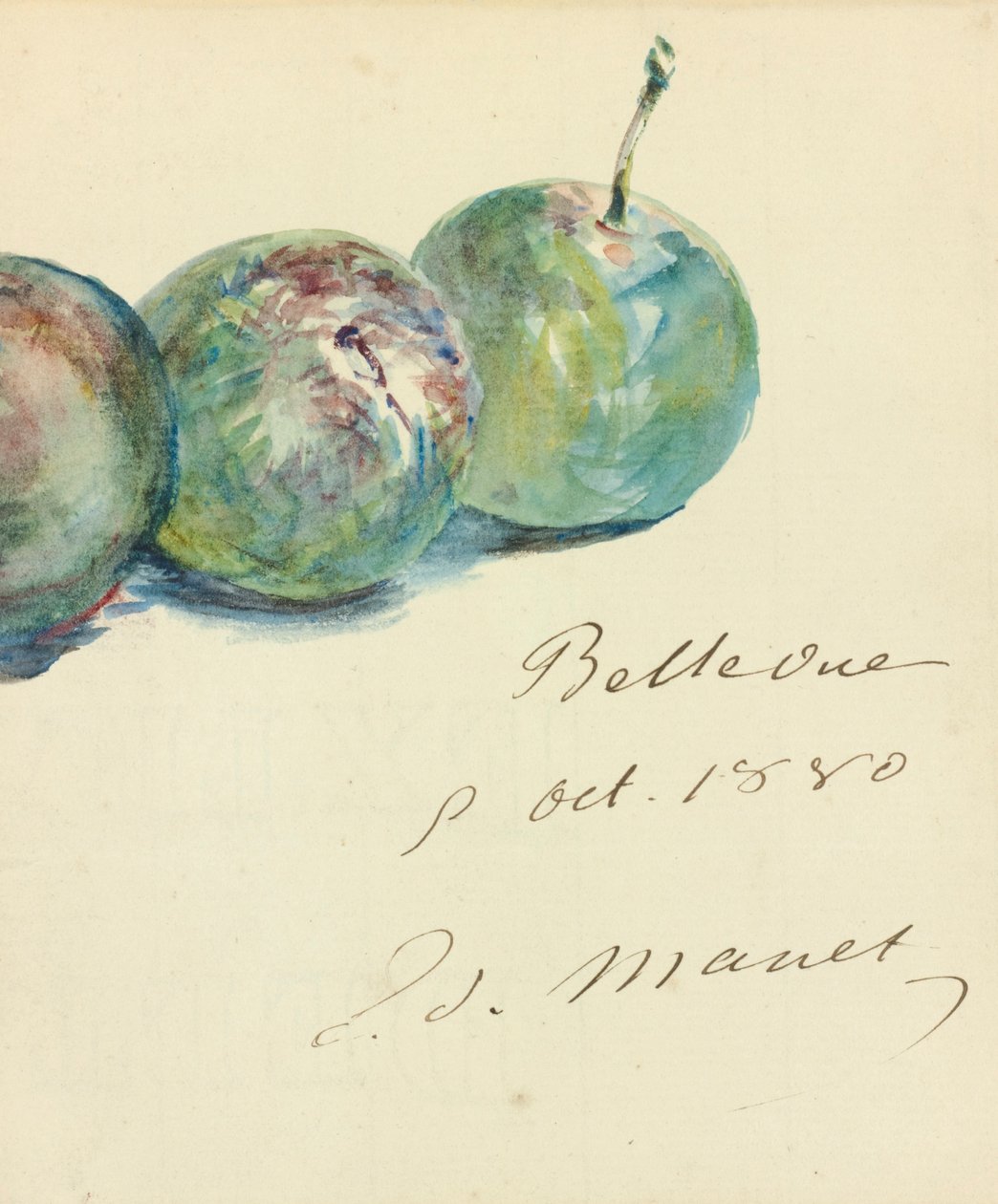 Brev av Édouard Manet