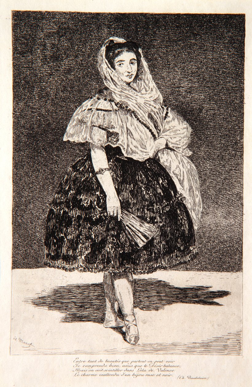 Lola av Valencia, 1863 av Édouard Manet