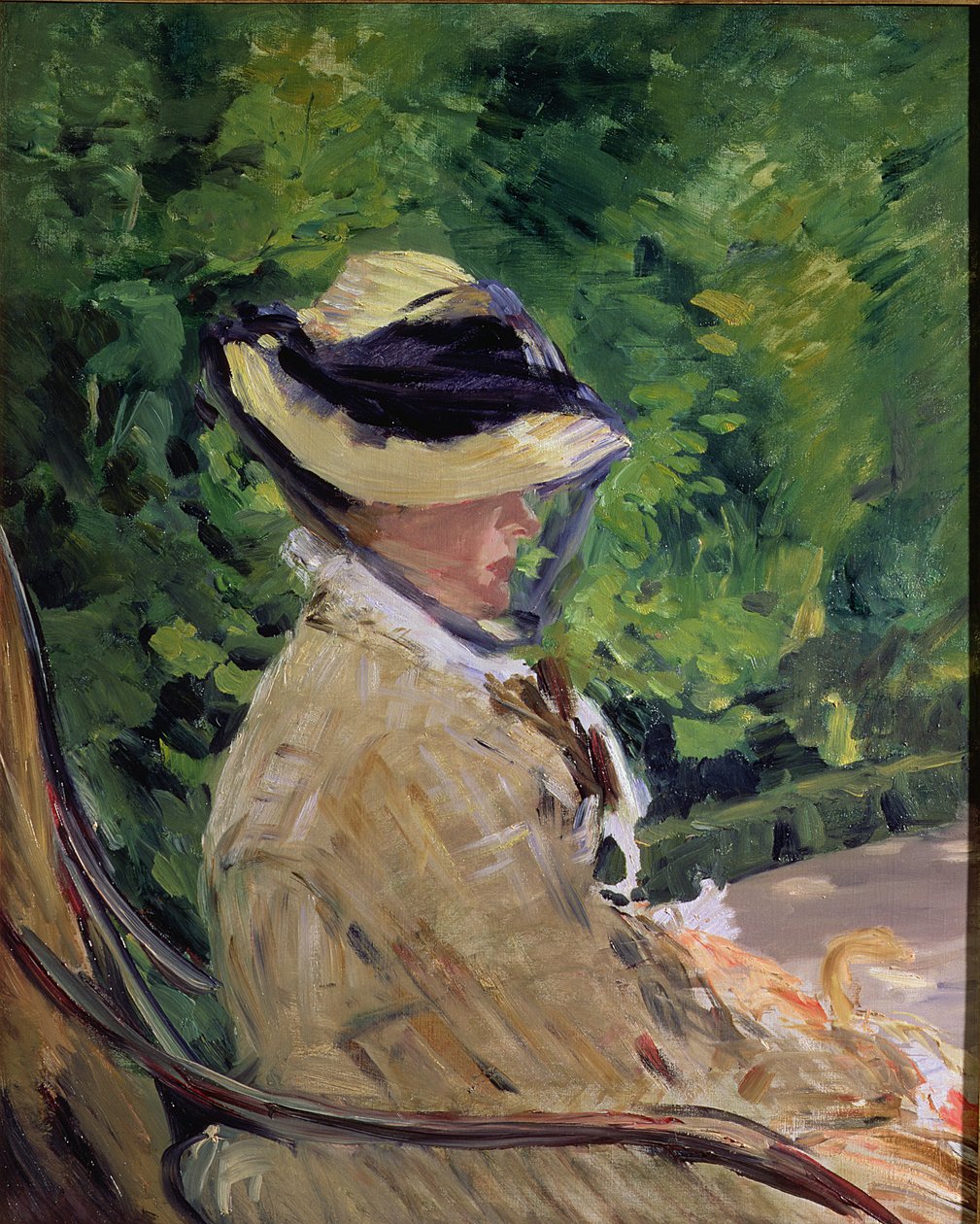 Madame Manet på Bellevue av Édouard Manet
