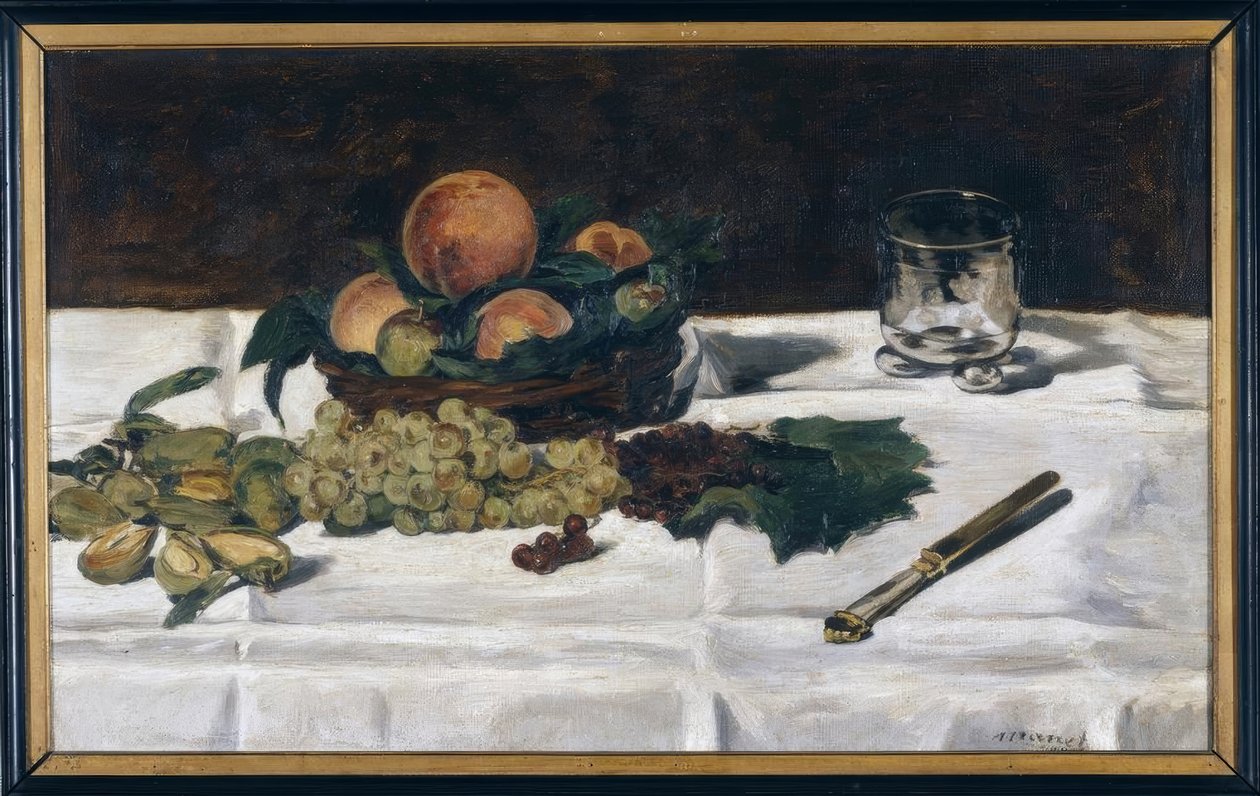 Stilleben: frukt på et bord av Édouard Manet