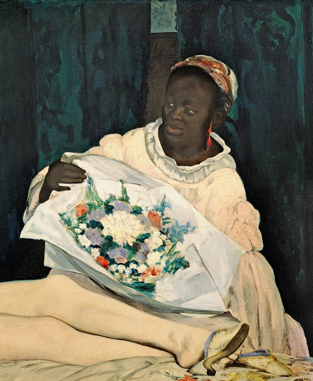 Olympia, 1863 (detalj av 64183) av Édouard Manet
