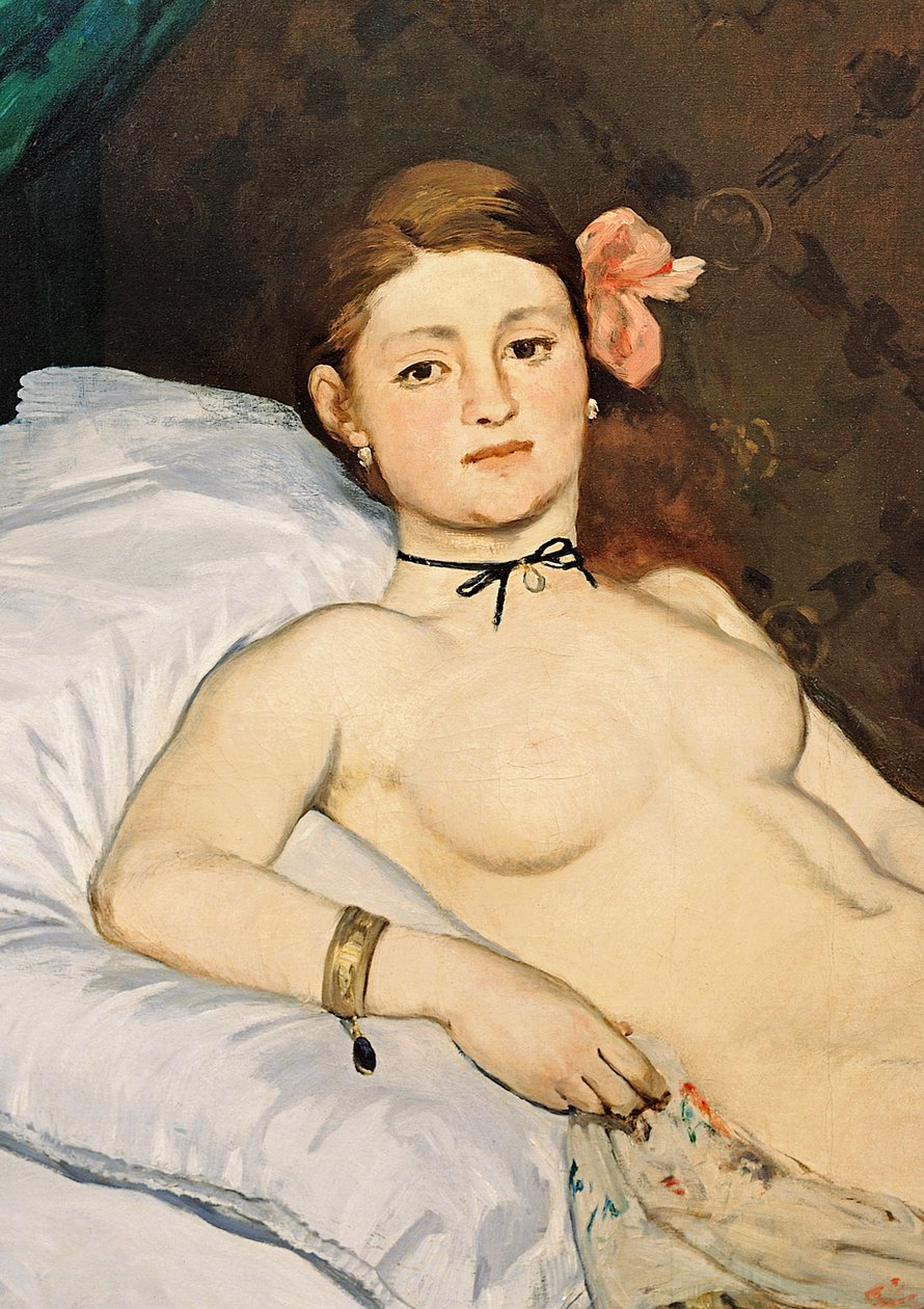 Olympia, 1863 (detalj av 64183) av Édouard Manet