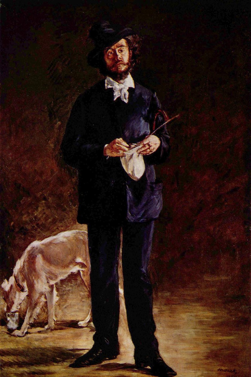 Portrett av Gilbert-Marcellin Desboutin av Édouard Manet
