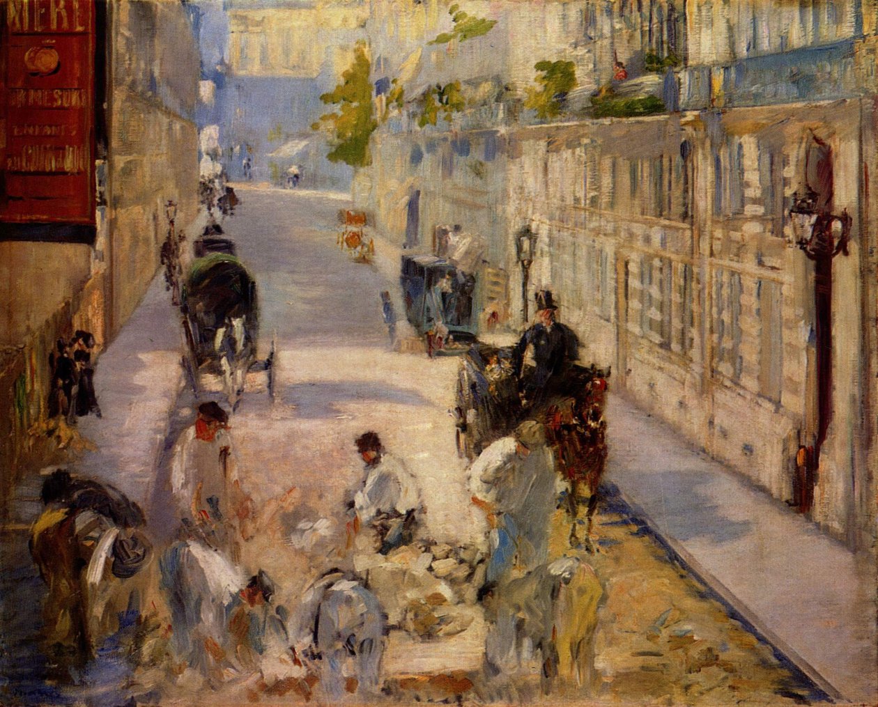 Vegarbeidere av Édouard Manet