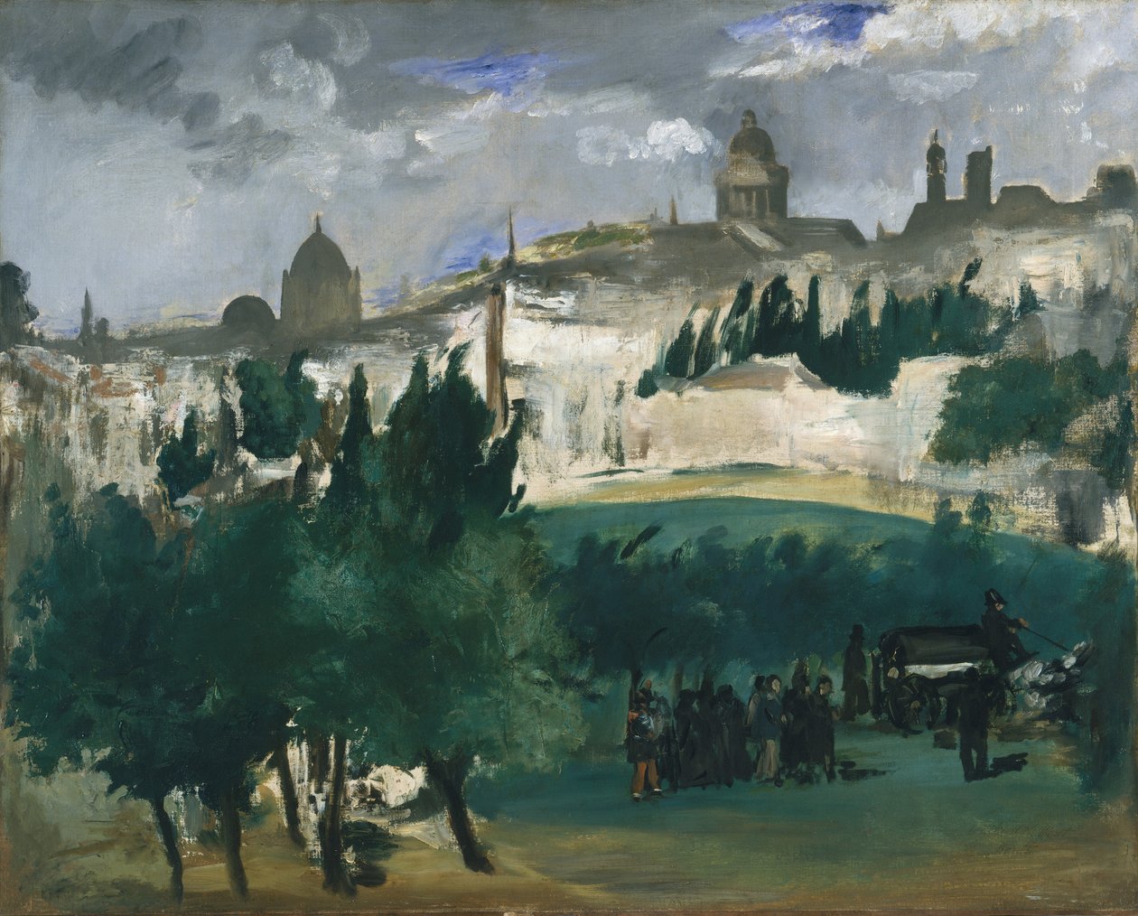 Begravelsen, ca. 1867 av Édouard Manet