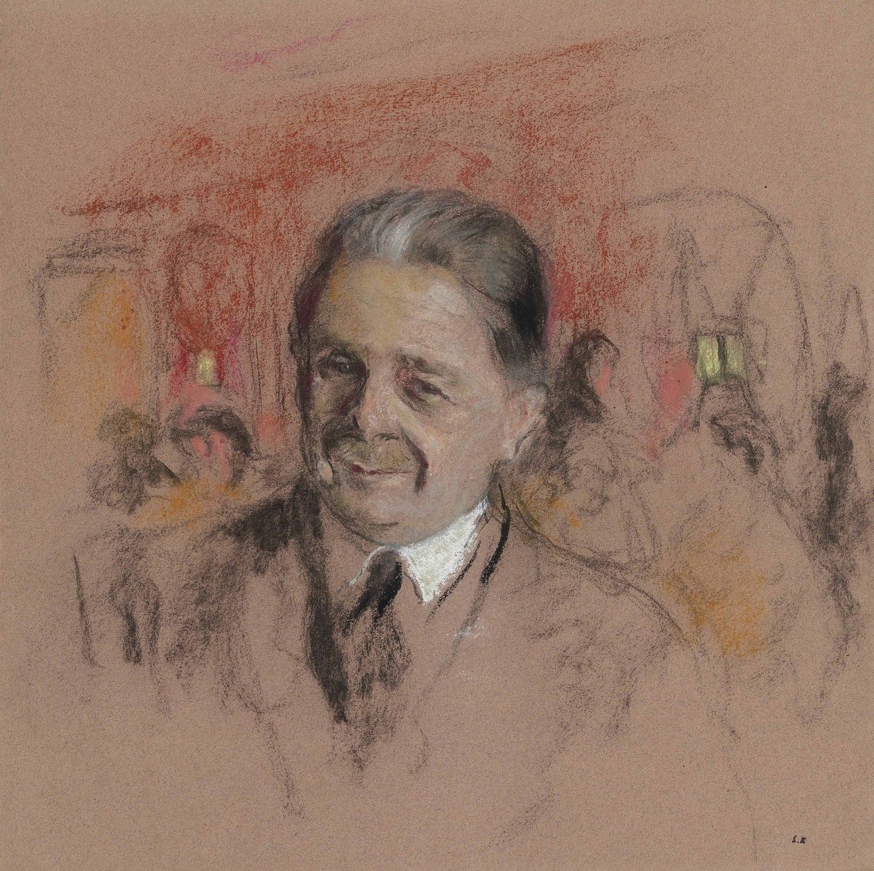 Studie for et portrett av Georges Bénard av Edouard Vuillard