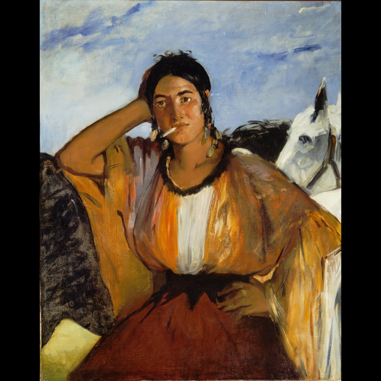 Sigøyner med sigarett av Édouard Manet