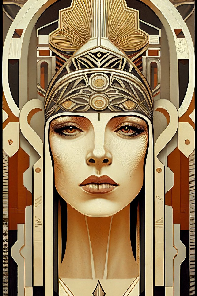 Biomekanisk kunstverk kvinne skjønnhet maleri, vegg Art print på forespørsel av F. Abderrahim