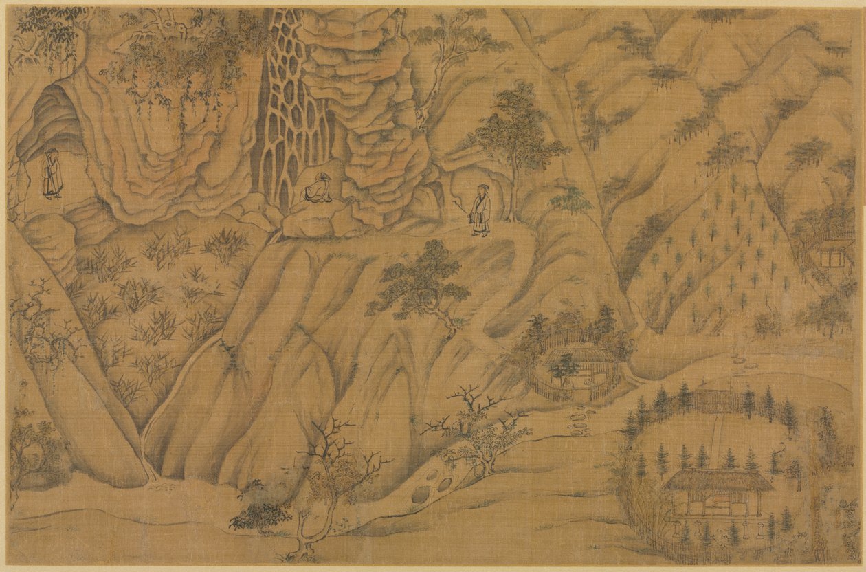 Bo i Longmian ("Sleeping Dragon")-fjellene av follower of Li Gonglin