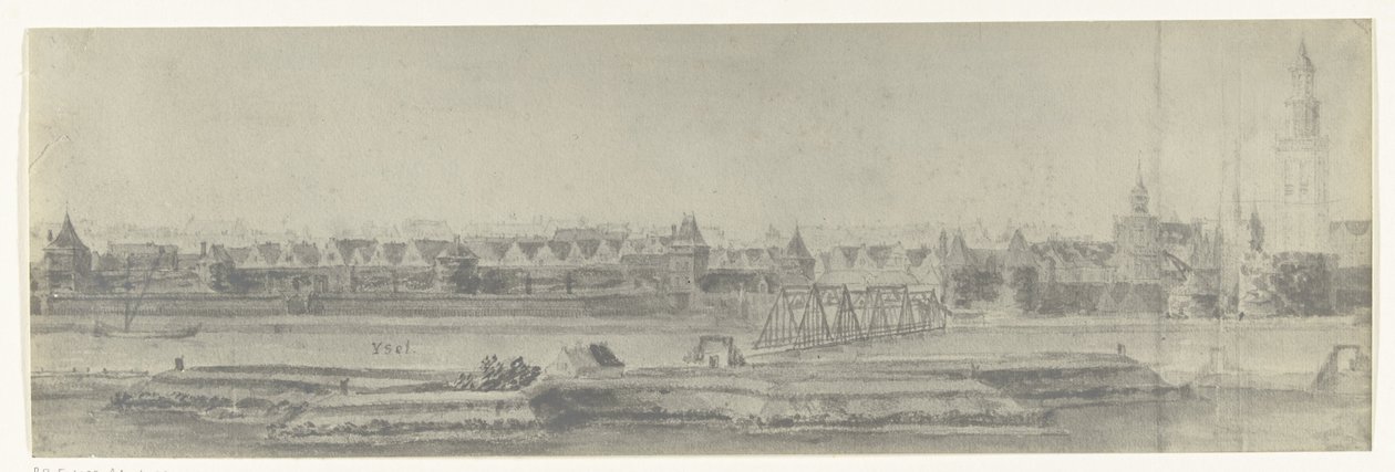 Utsikt over Kampen, 1672 Bilder av tegninger av den franske invasjonen av Nederland i 1672 av Adam Frans van der Meulen bevart i Manufacture des Gobelins (serietittel) av frères Moreau
