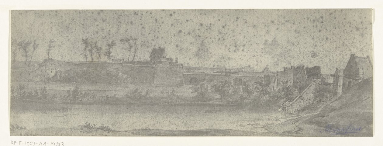 Utsikt over Maastricht, 1672 Bilder av tegninger av den franske invasjonen av Nederland i 1672 av Adam Frans van der Meulen bevart i Manufacture des Gobelins (serietittel) av frères Moreau