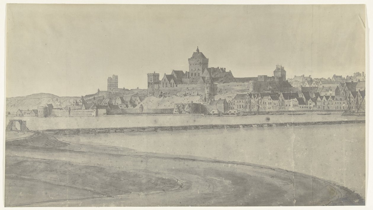 Utsikt over Nijmegen, 1672 Bilder av tegninger av den franske invasjonen av Nederland i 1672 av Adam Frans van der Meulen bevart i Manufacture des Gobelins (serietittel) av frères Moreau