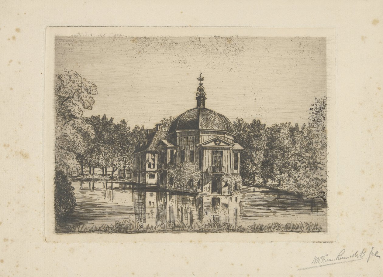 Utsikt over Trompenburgh av jonkheer Barthold Willem Floris van Riemsdijk
