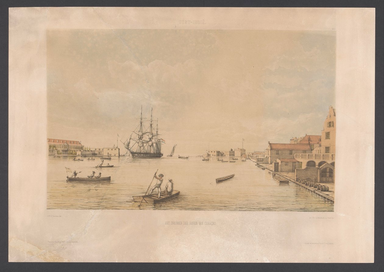 Willemstad Inntektene til havnen i Curaçao (tittel på objekt) Vestindia (serietittel på objekt) Utsikt fra Nederland