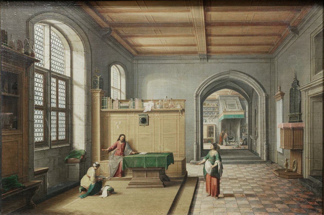 Jesus med Marta og Maria av Hendrik van Steenwyck