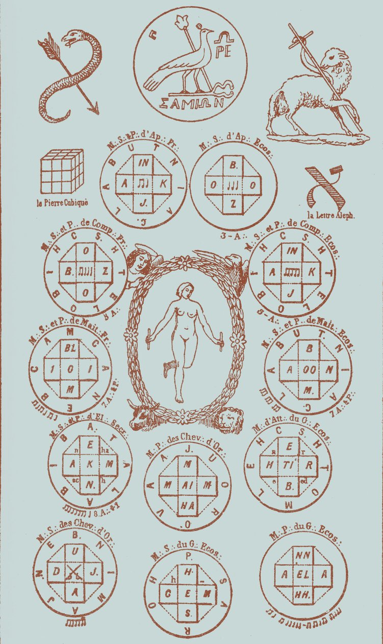 Tjueførste nøkkel av tarot av Éliphas after Lévi