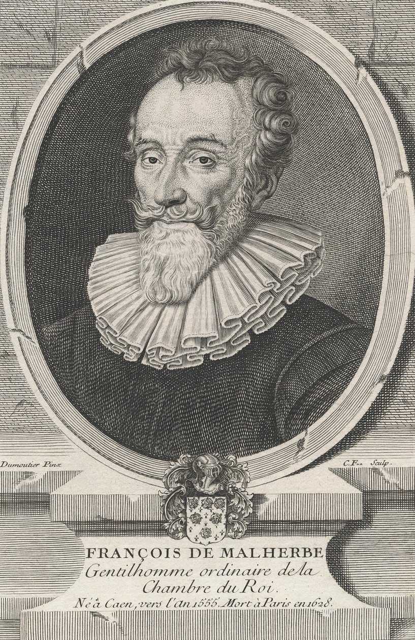 Francois de Malherbe av Daniel Dumonstier or Dumoustier