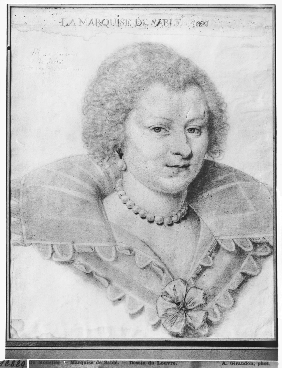 Portrett av Magdeleine de Souvre (1599-1678) Marquise de Sable, 1621 av Daniel Dumonstier or Dumoustier
