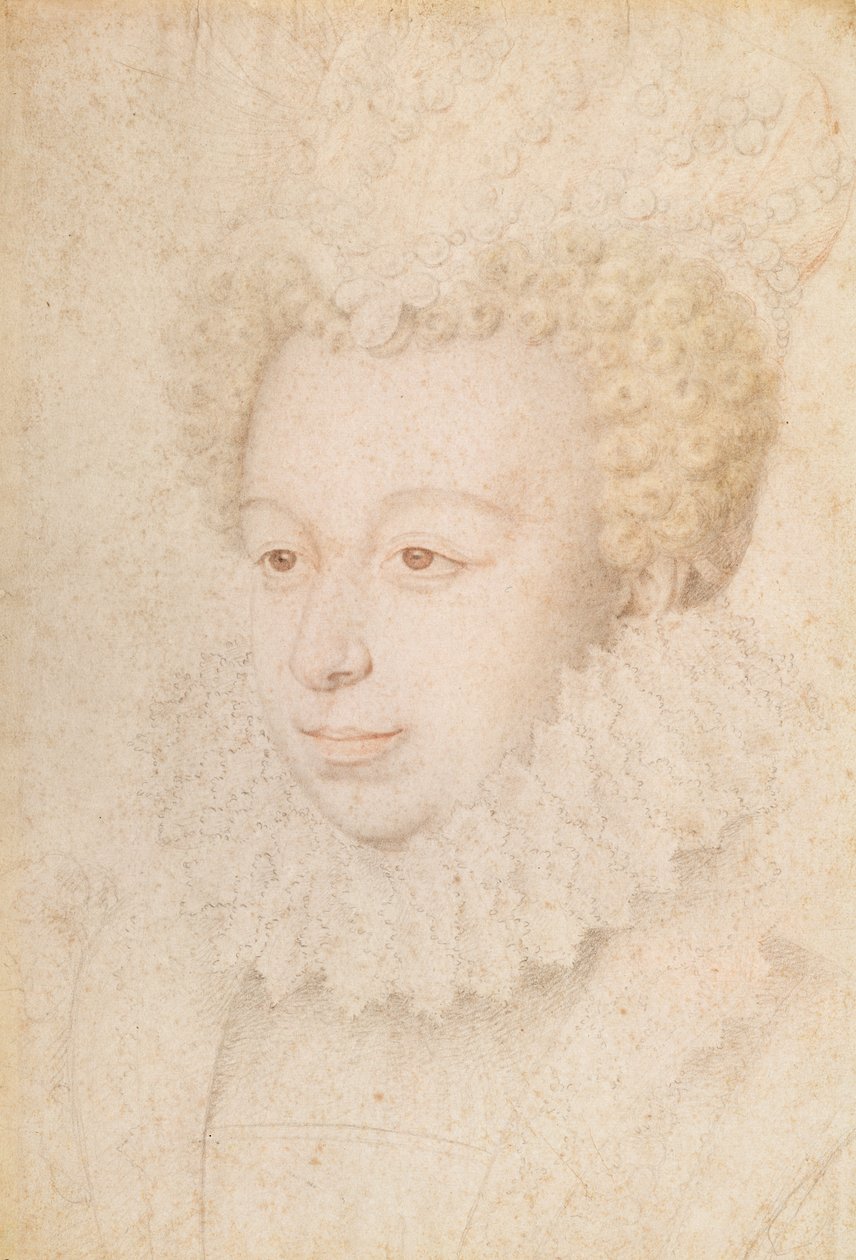 Portrett av en kvinne av Daniel Dumonstier or Dumoustier