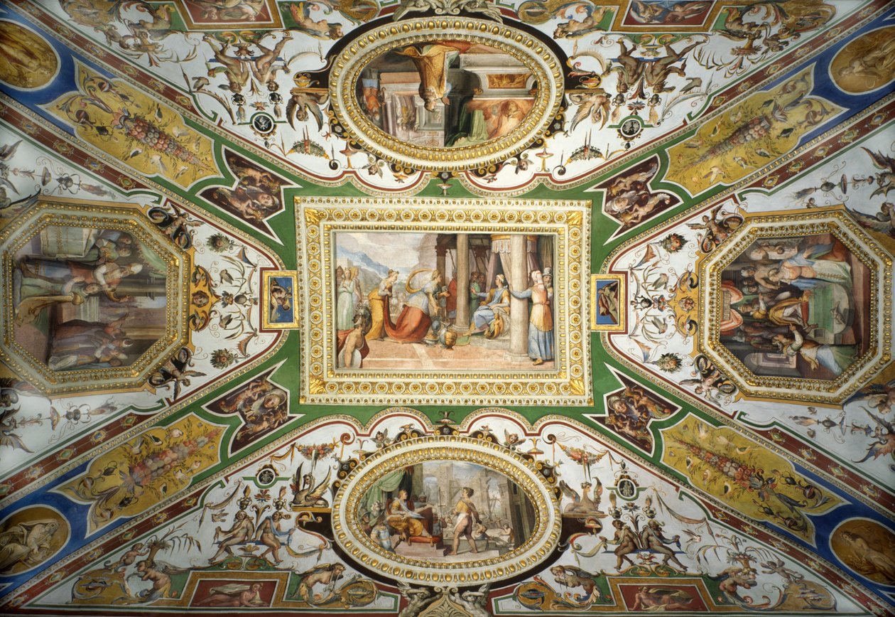 Taket i Galleria Corsini, Roma av Federico Zuccari or Zuccaro