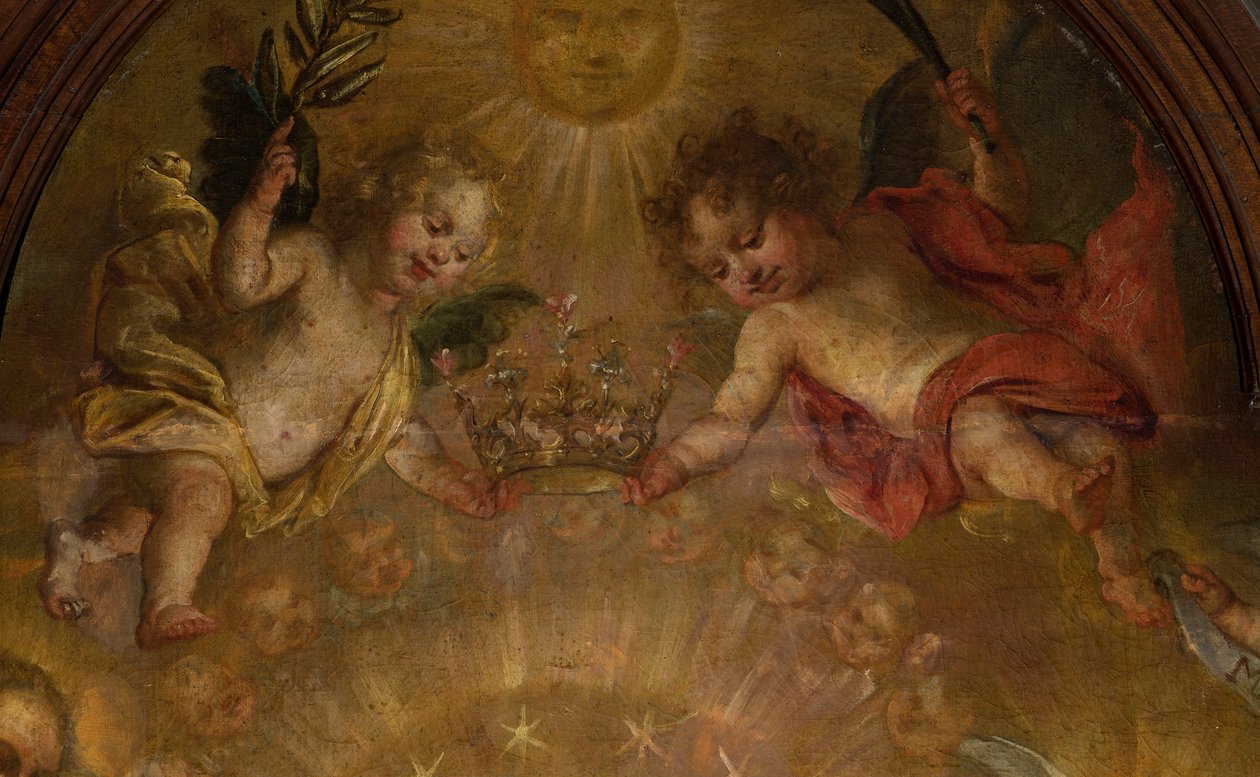 Sognekirke (Sint-Walburgakerk). Maleri. Nicolas De Liemaeckere. av or Liemaecker Nicolaas de Liemakere