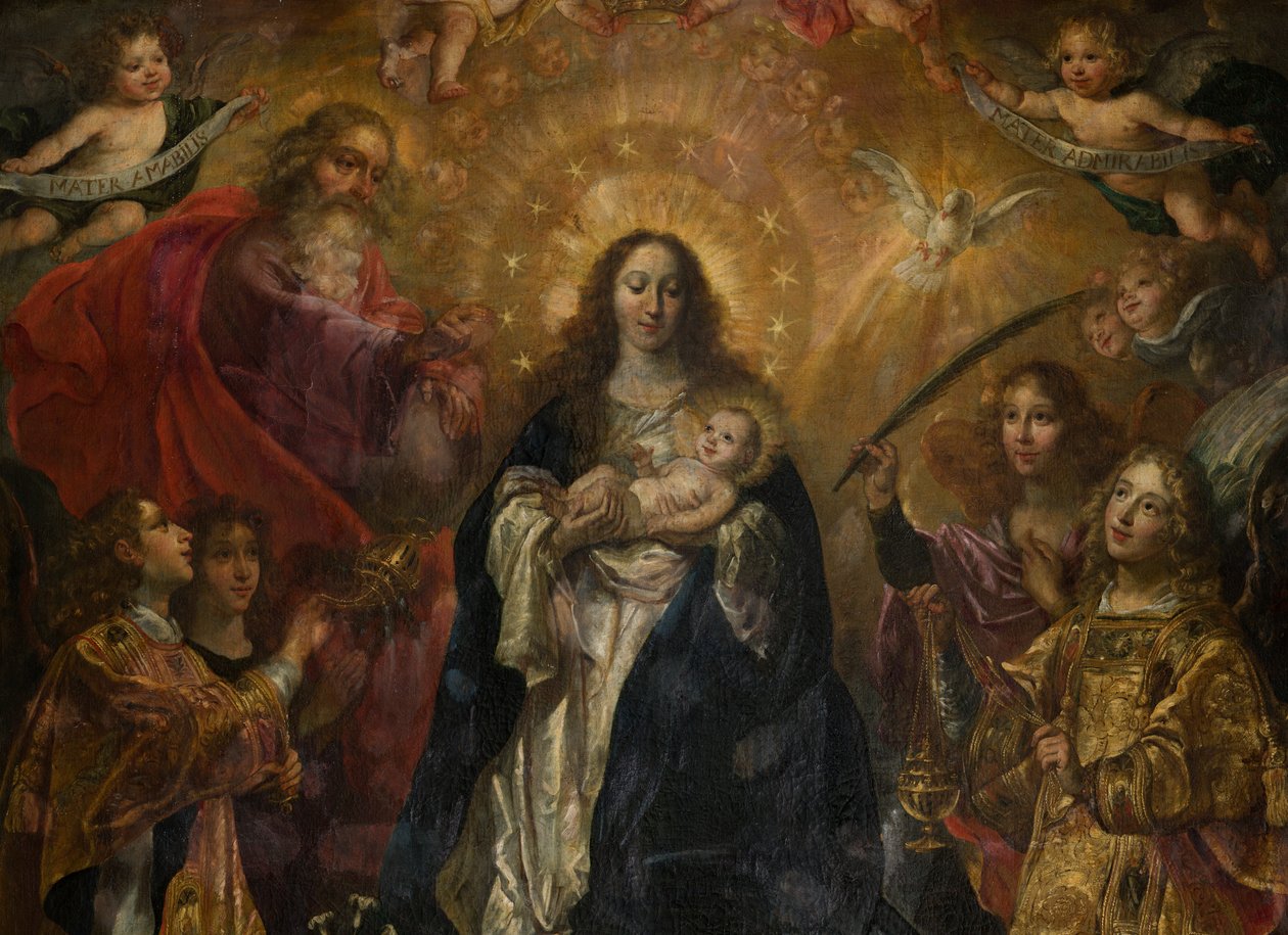Sognekirke (Sint-Walburgakerk). Maleri. Nicolas De Liemaeckere. av or Liemaecker Nicolaas de Liemakere