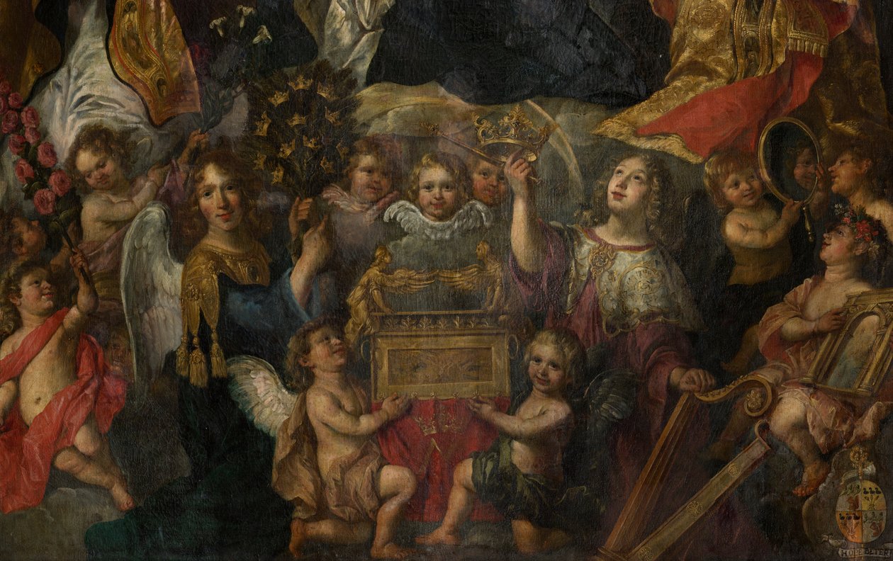 Sognekirke (Sint-Walburgakerk). Maleri. Nicolas De Liemaeckere. av or Liemaecker Nicolaas de Liemakere