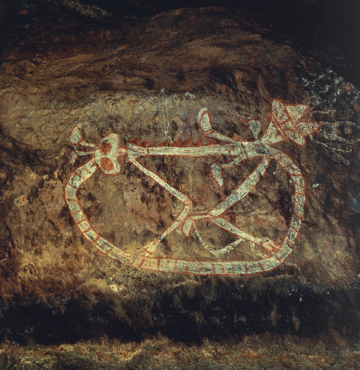 Aboriginal mytologi (fjellmaleri) av Theodore Charles Ange Coquelin