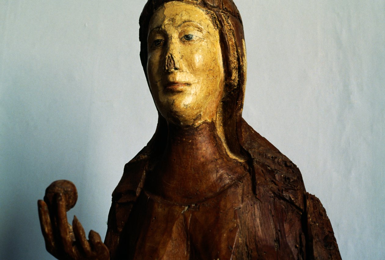 Kvinnefigur, trestatue av Unbekannt Unbekannt
