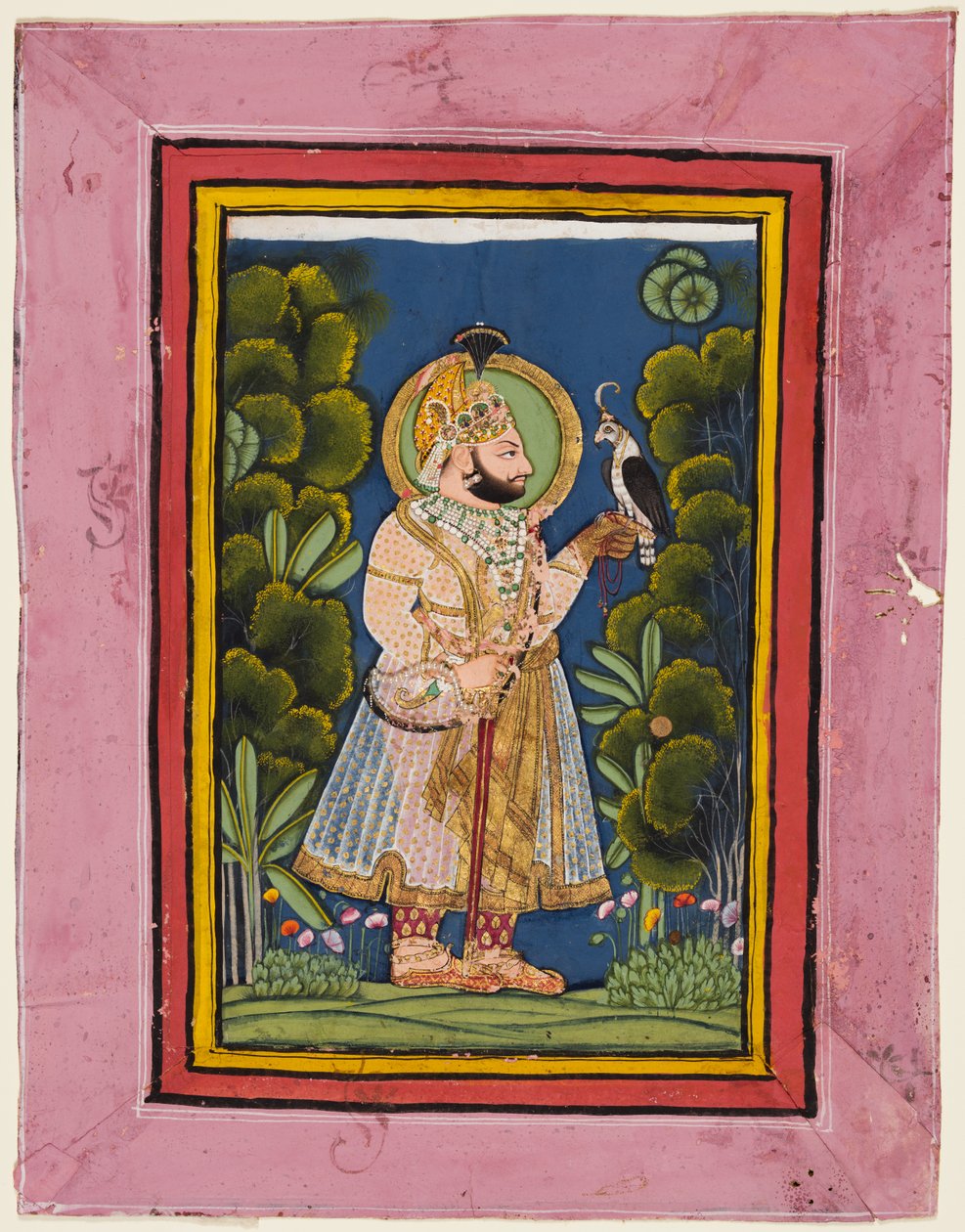 Maharana Jawan Singh of Mewar (r. 1828–38) Holding a Falcon   1312673   no       norwegian Successfully Translated  Original: Pendennis Castle, c1894, c1990-2010 Translat: Pendennis Castle, c1894, c1990-2010 1169366 no norwegian Successfully Translated Ori av possibly by Ghasi
