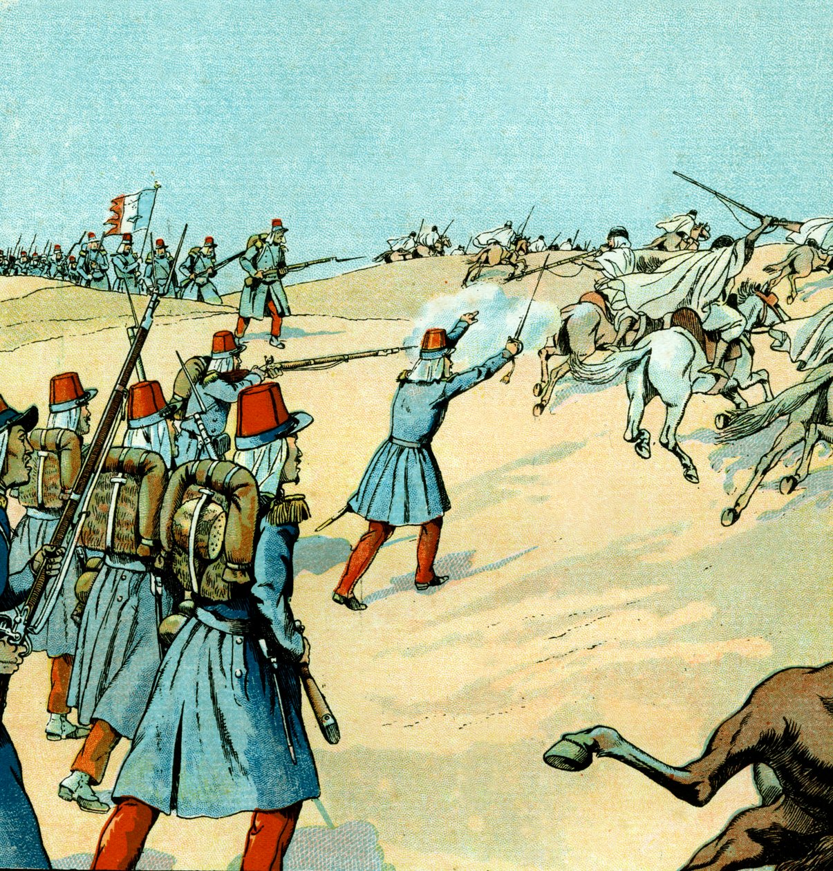 Erobringen av Algerie av den franske hæren i 1830 av pseudonym for Onfray de Breville Jacques Job