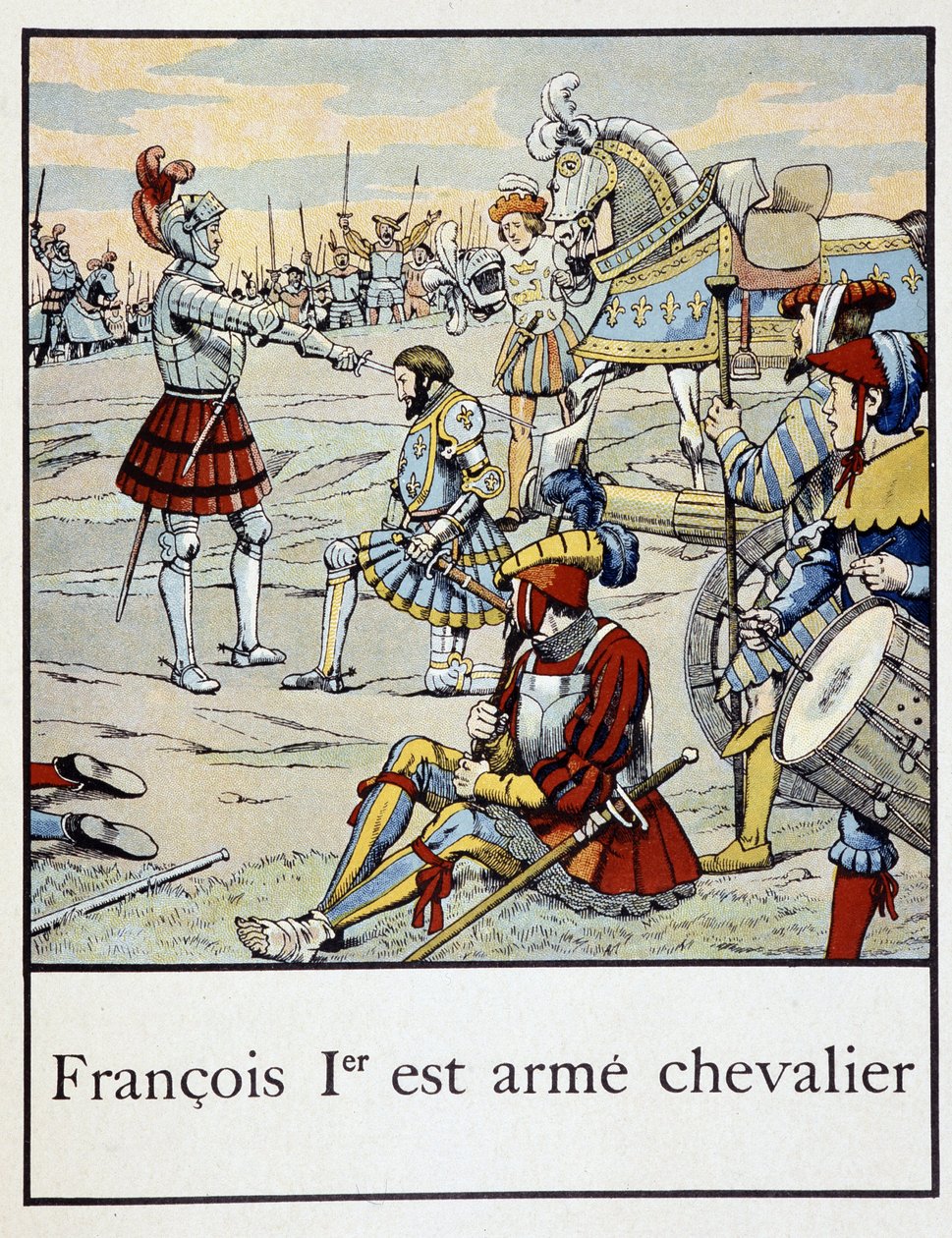 Francois 1er er et ridderlig våpen - i "" A little history of France"" av Jacques Bainville, red. Mane av pseudonym for Onfray de Breville Jacques Job