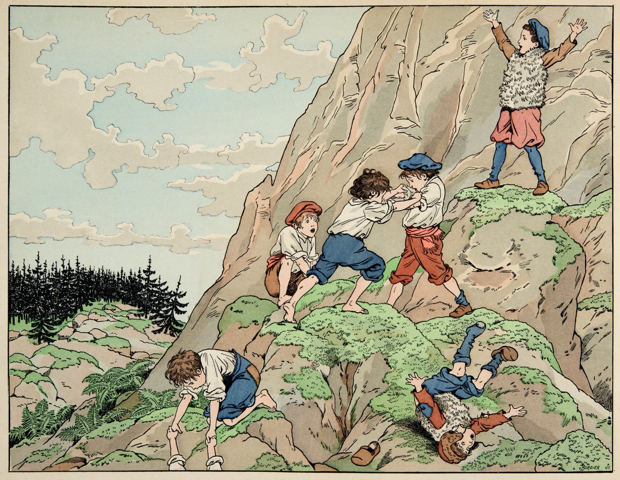 Illustrasjon hentet fra boken "" Le bon roy Henri"", illustrert av Jacques Marie Gaston Onfray de Breville dit JOB (1858-1931): Henri IV