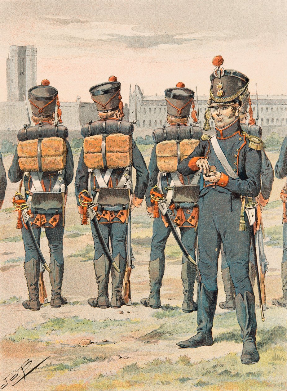 Jacques Marie Gaston Onfroy de Breville dit JOB (1858-1931) - Franske tropper holdt til enhver tid: Pied Artillery (1812), privat samling av pseudonym for Onfray de Breville Jacques Job