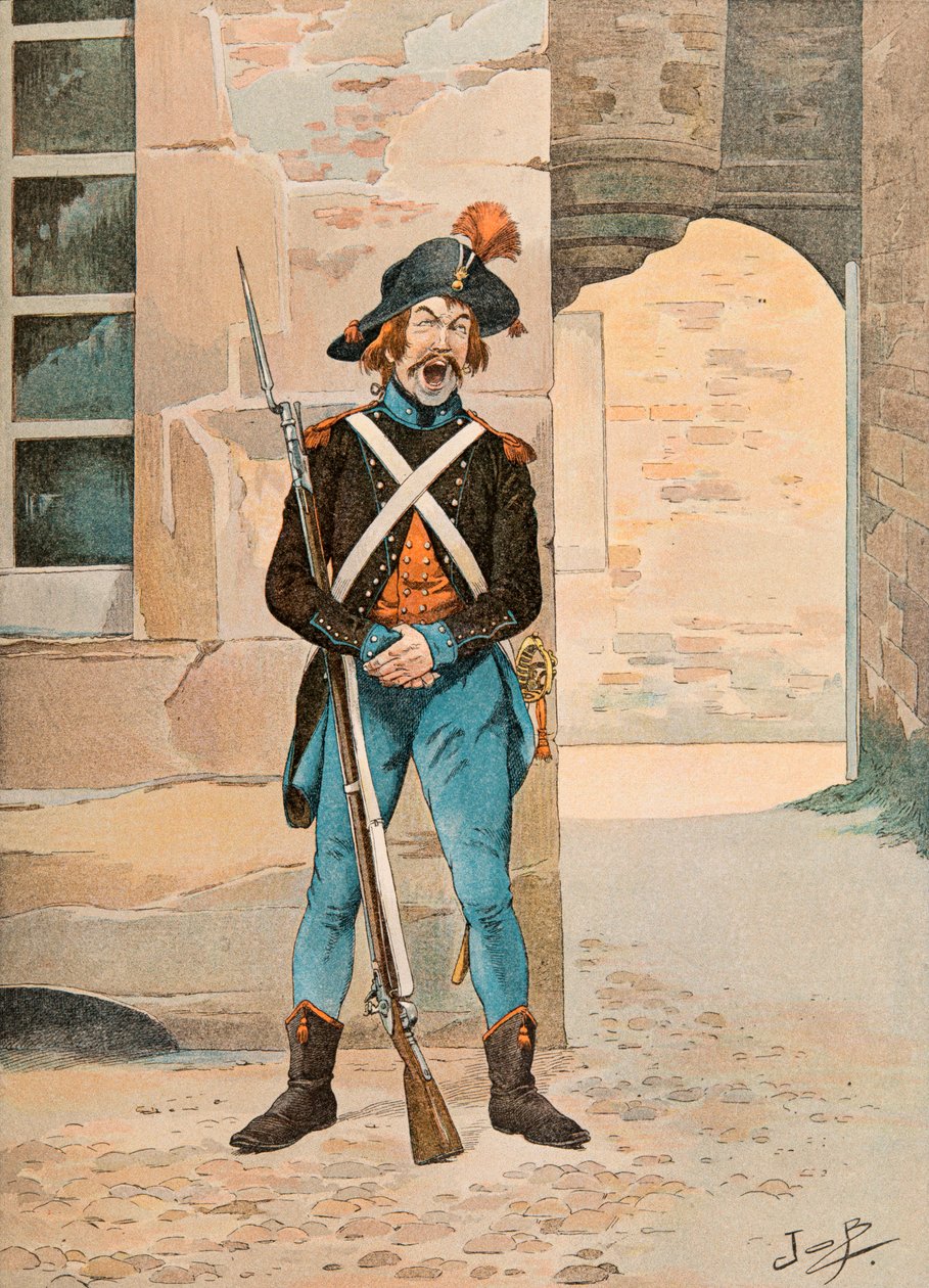 Jacques Marie Gaston Onfroy de Breville dit JOB (1858-1931) - Franske tropper holdt til enhver tid: 1, ere legion des francs (1796), Privat samling av pseudonym for Onfray de Breville Jacques Job