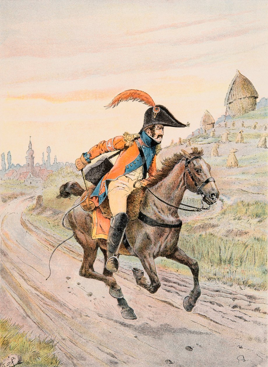 Jacques Marie Gaston Onfroy de Breville dit JOB (1858-1931) - Antrekk av franske tropper til enhver tid: Courier du Prince de Neuchatel under det første imperiet, privat samling av pseudonym for Onfray de Breville Jacques Job