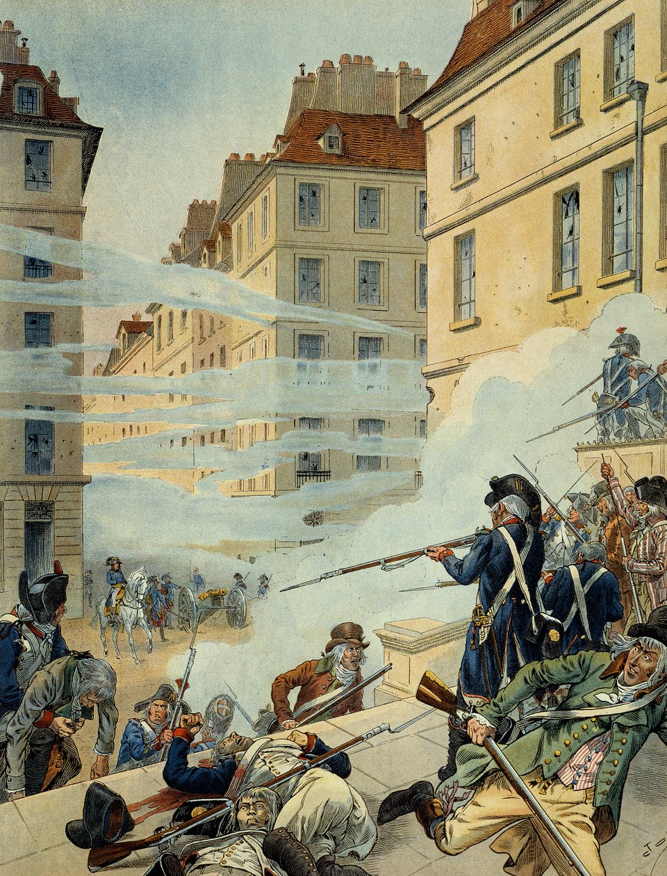 Royalistisk opprør mot konvensjonen 5. oktober av pseudonym for Onfray de Breville Jacques Job