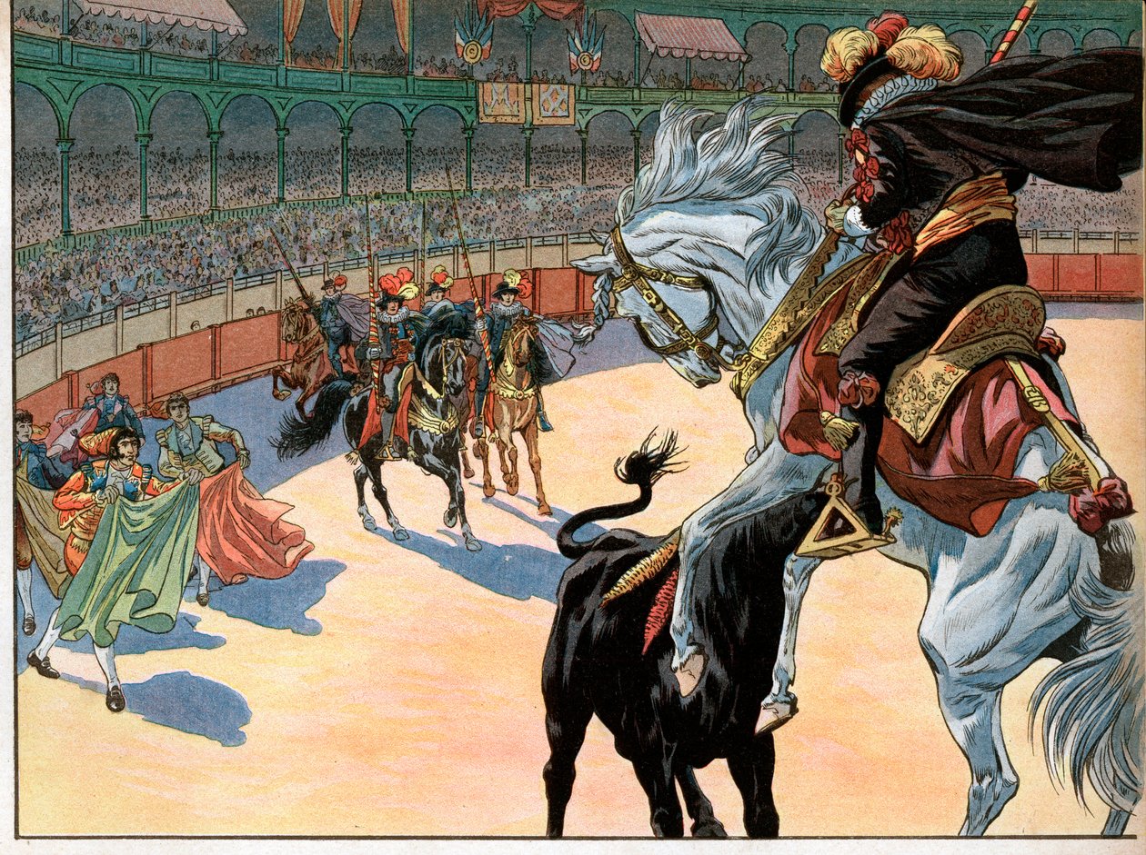 En tyrefekting i Spania. Joachim Murat av pseudonym for Onfray de Breville Job