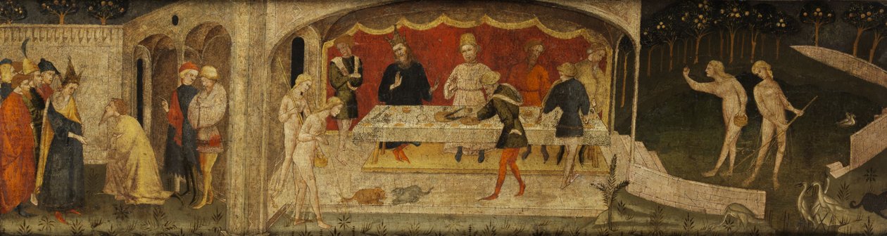 Frontpanel på en kassone av the Master of Charles of Durazzo
