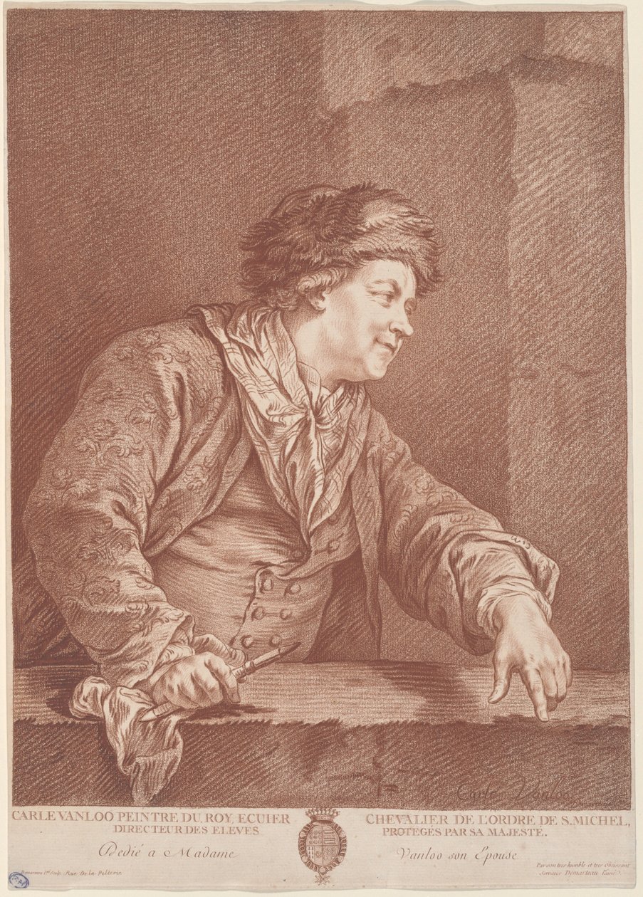 Carle Van Loo av the Elder Gilles Demarteau after Carle Van Loo