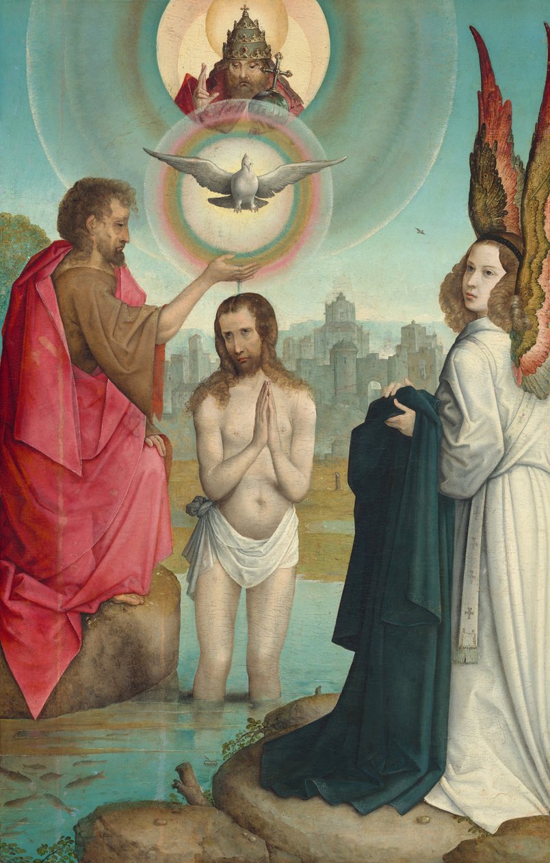 Kristi dåp, ca. 15081519. av the Elder Juan de Flandes