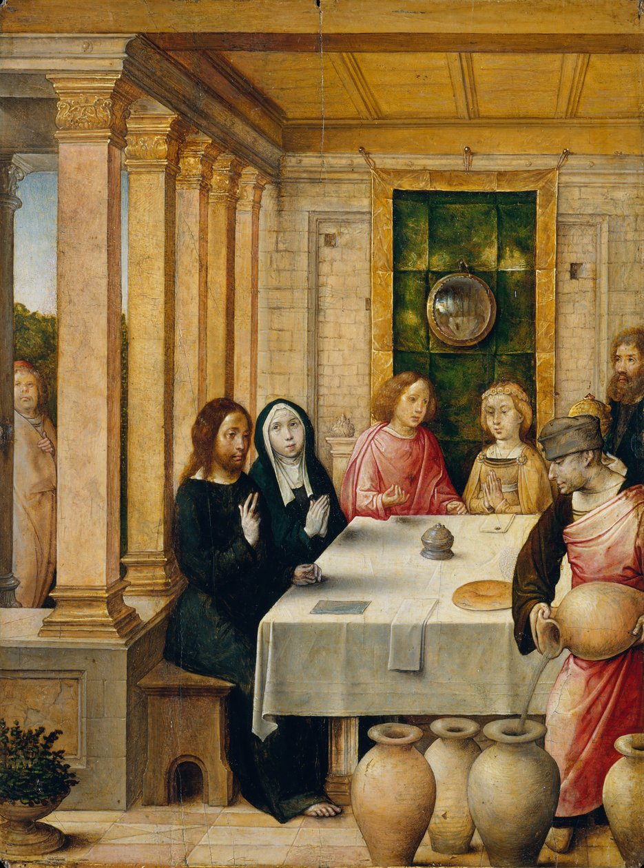 Bryllupsfesten i Kana, ca. 1500-1504. av the Elder Juan de Flandes